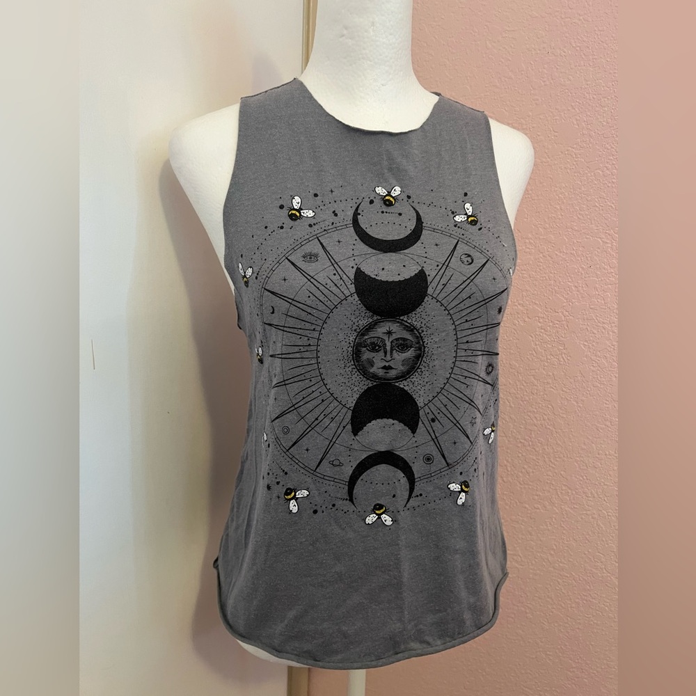 Moon Phase Bee Tank Top